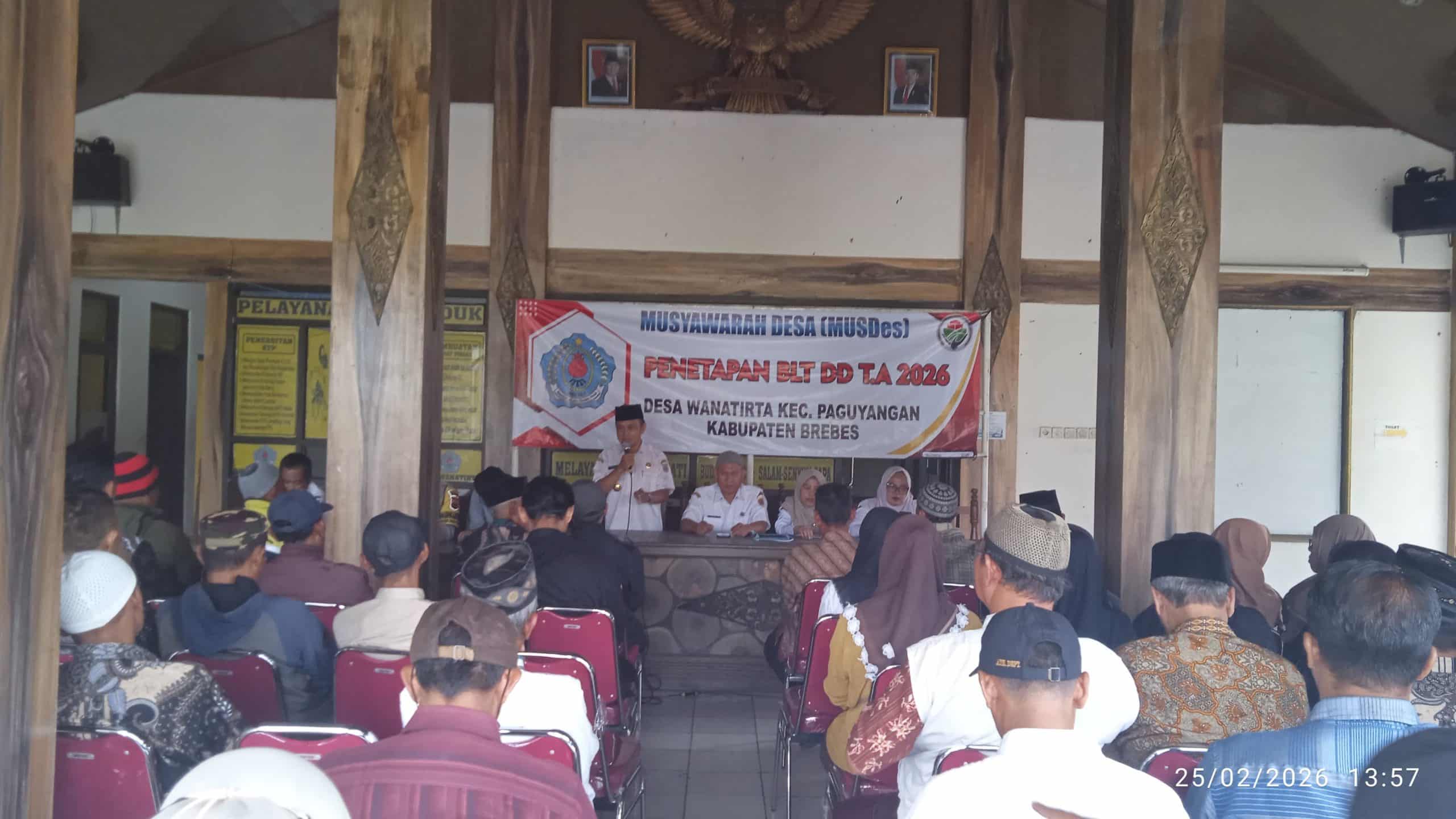 Penurunan Dana Desa Drastis, Pemdes Wanatirta Tetapkan 8 KPM BLT-DD 2026