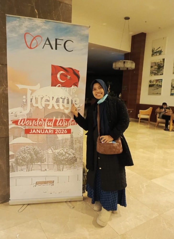 Indah salah seorang peserta Winter Trip Turki 2026 (dok foto @pitutsaputra)