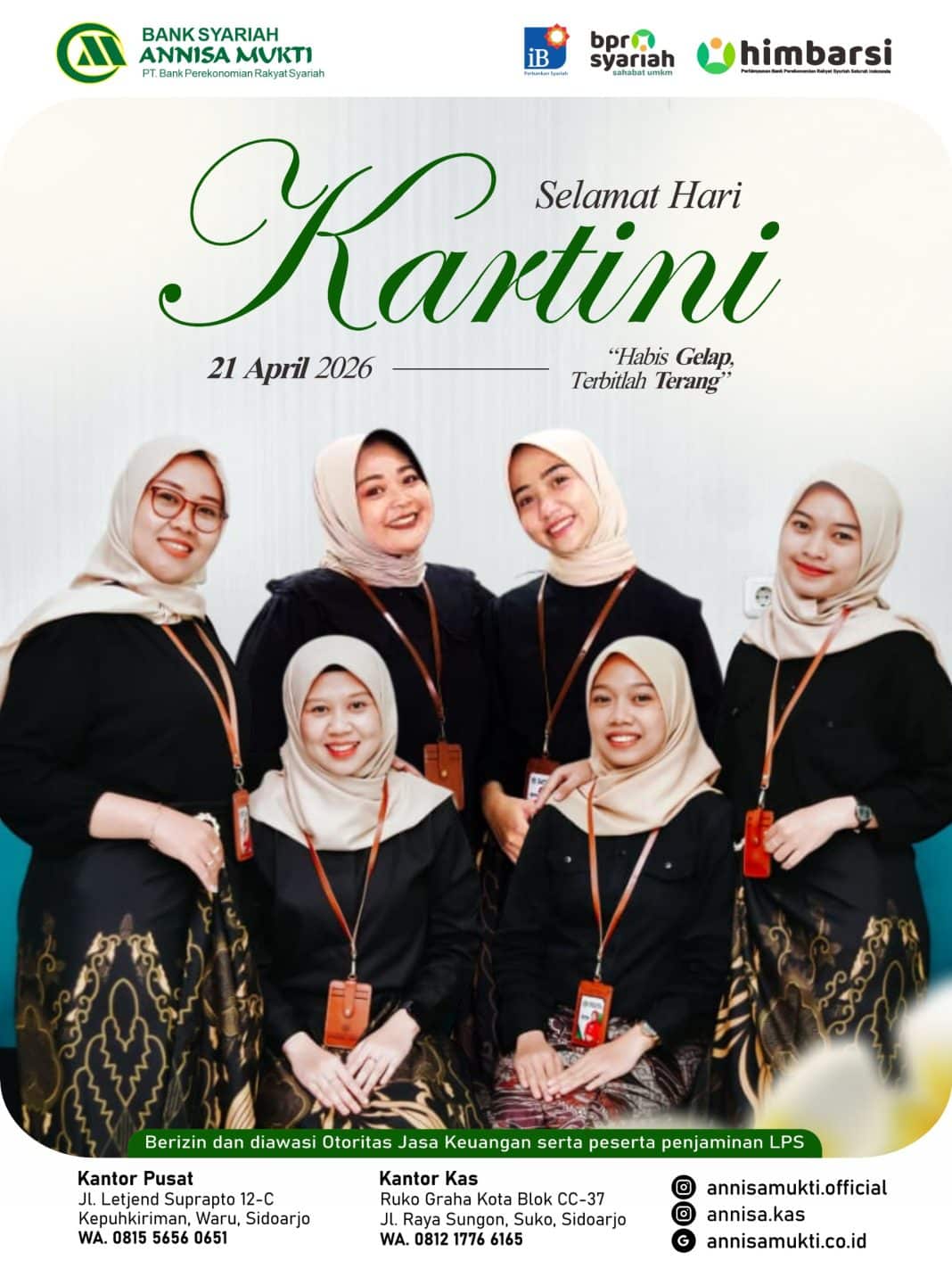 Semangat Hari Kartini Bank Syariah Annisa Mukti Tingkatkan Pelayanan Nasabah Lebih Prima