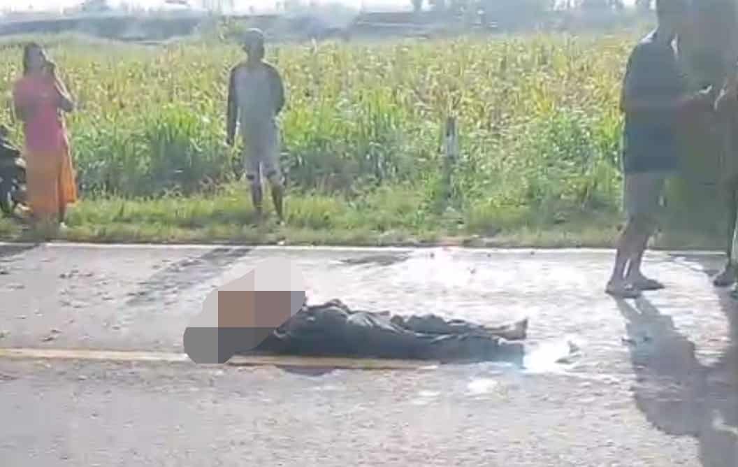 Kecelakaan Maut di Perbatasan Alasbuluh–Bengkak, Pemuda 21 Tahun Tewas di Tempat