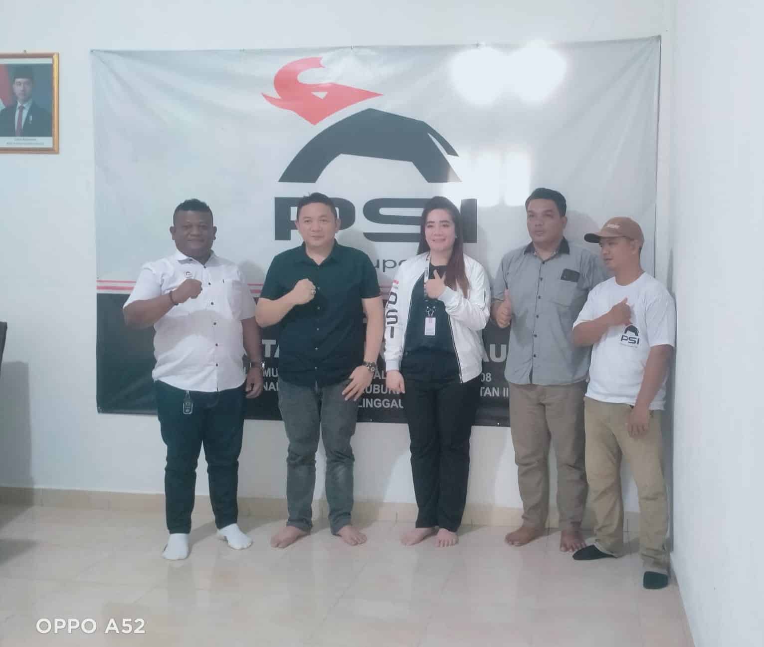 Wakil ketua DPW PSI Sumatra Selatan Anggia putri Utami, kunjungan kerja ke DPD PSI kota Lubuk linggau