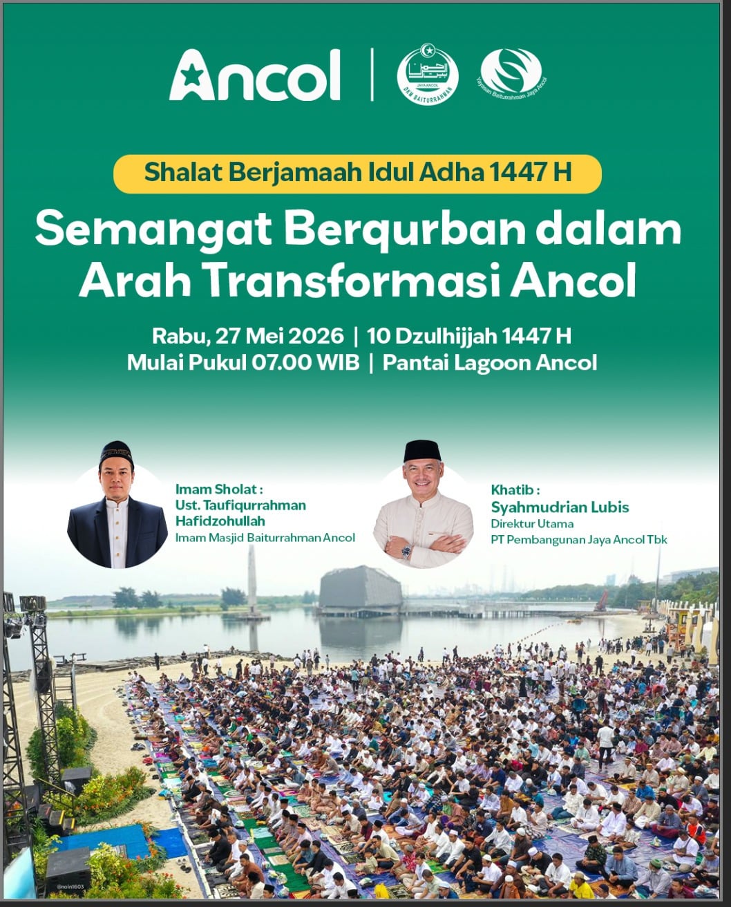 Menyambut Hari Raya Idul Adha 1447 H, Semangat Berqurban Dalam Arah Transformasi Ancol