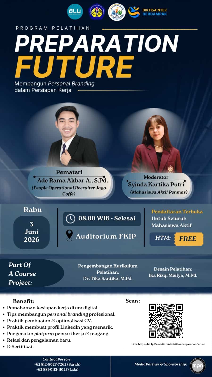 Mahasiswa Penmas UNSIKA Gelar Pelatihan "Preparation Future" untuk Tingkatkan Kesiapan Kerja dan Personal Branding