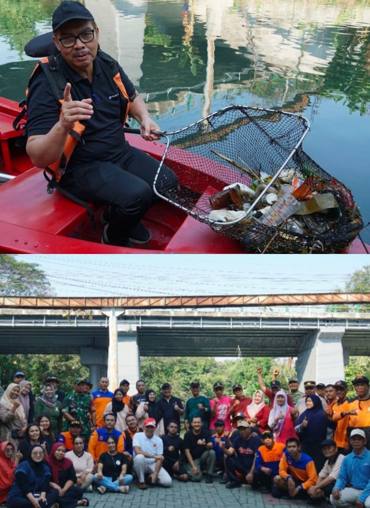 Walikota Yogyakarta turun langsung patroli sungai (dok foto @Pitut Saputra)