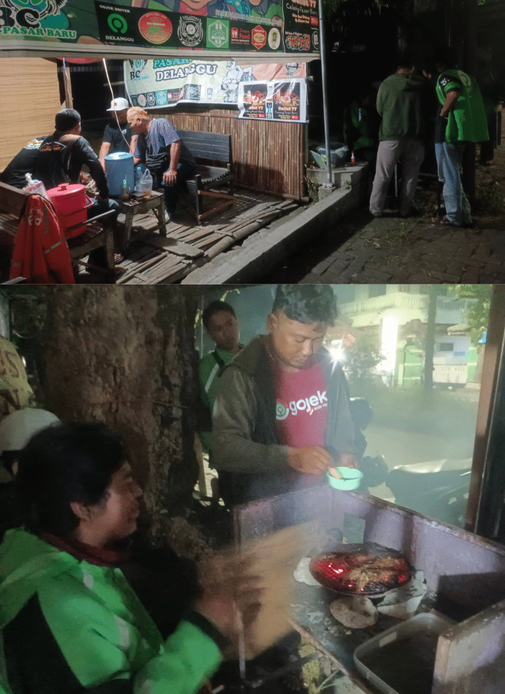 Silaturahmi sederhana sembari bakar ikan di Bc Pasar Baru Delanggu (dok foto @Pitut Saputra)