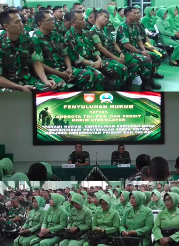 Kolase kegiatan penyuluhan kosam 0723 Klaten (dok foto @ Pitut Saputra)