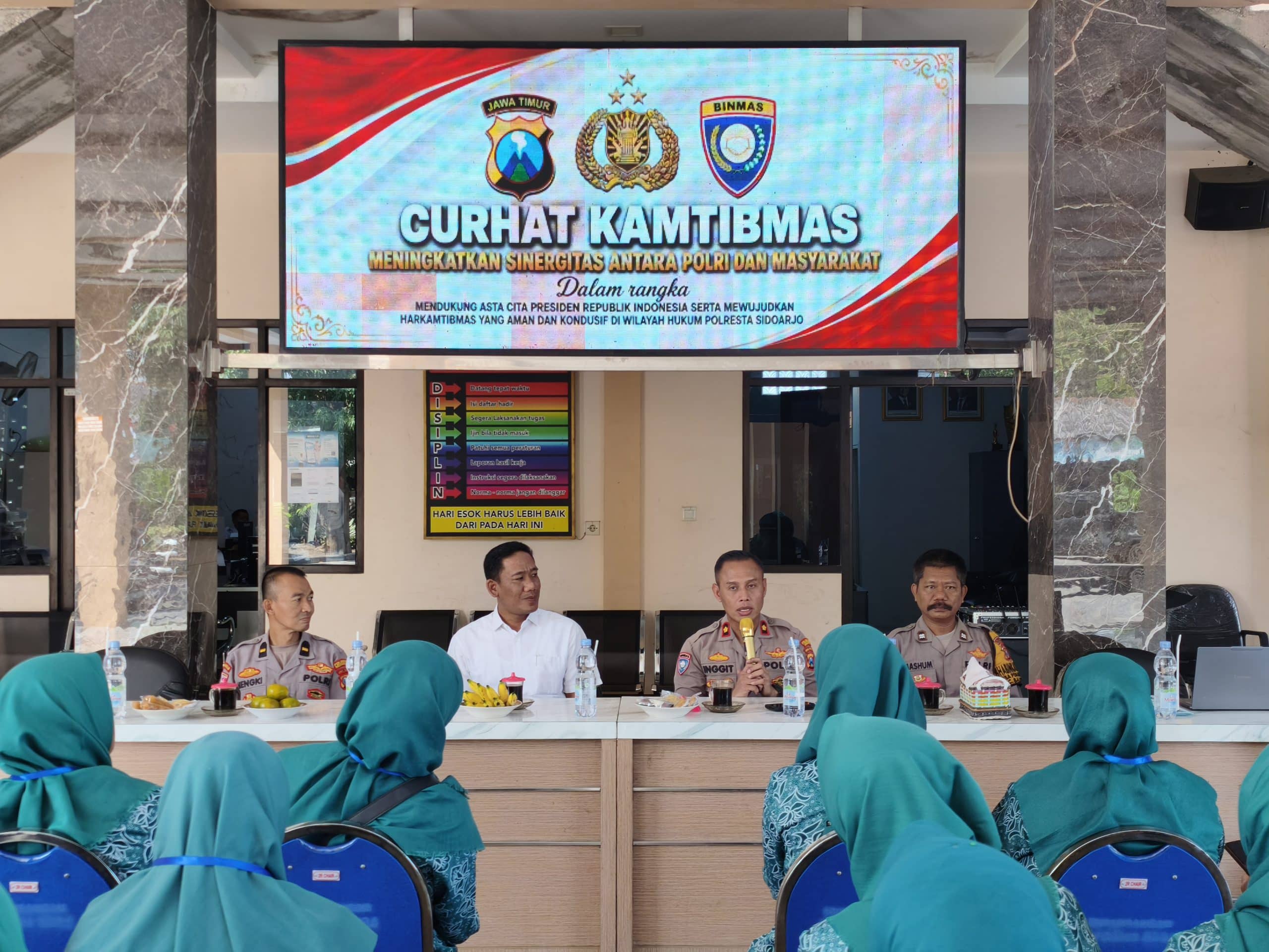 Sat Binmas Polresta Sidoarjo Perkuat Sinergi dengan Masyarakat Melalui Curhat Kamtibmas