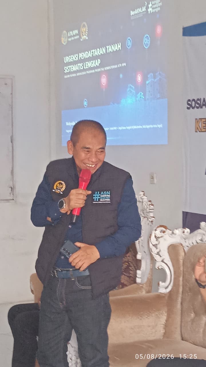 Kantor Pertahanan Kabupaten Brebes, Mengadakan Sosialisasi Pogram (PTSL) Elektronik