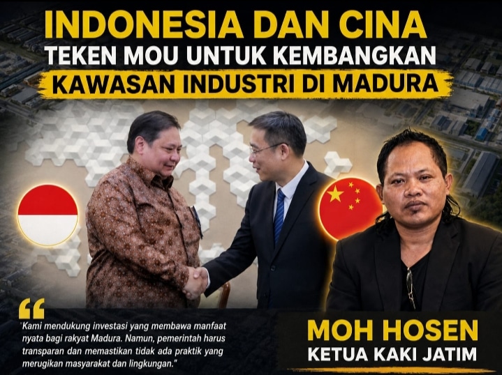 Ketua KAKI Jatim Ingatkan Menko Airlangga Hartarto, Indonesia Sudah Merdeka Sejak 1945 Jangan Sampai Ada Penjajahan Gaya Baru di Pulau Madura