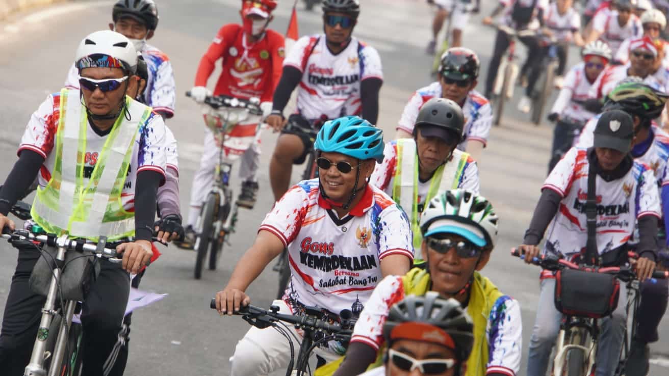 Memperingati HUT RI ke-81, Gowes Kemerdekaan, Tri Usulkan Pesepeda Harus Mendapat Insentif karena Berjasa Mengurangi Polusi