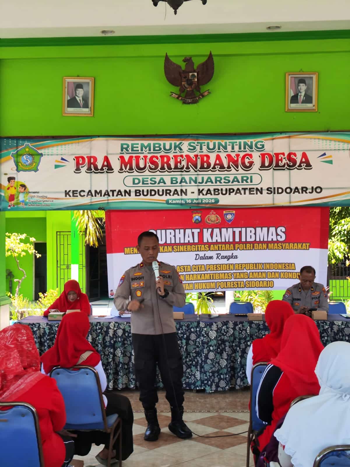 Cegah Bullying dan Paham Radikal, Sat Binmas Polresta Sidoarjo Gelar Curhat Kamtibmas