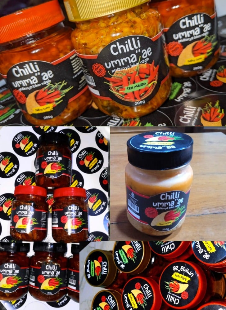 aneka produk Umma’ae Chili (dok foto @Pitut Saputra)