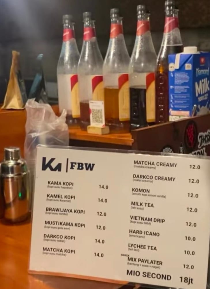 Aneka Menu Kama Wijaya Street Coffee (dok foto @ Pitut Saputra)