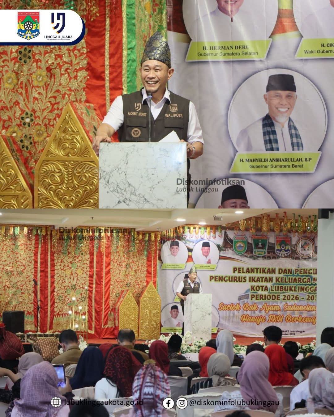 Wali Kota Hadiri Pelantikan Pengurus IKM dan IKWM Lubuk Linggau Periode 2026-2031