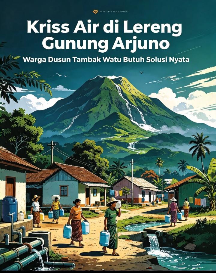 Ironi di Lereng Gunung Arjuno: Warga Tambak Watu Kesulitan Air Bersih, Ke Mana Peran Pemerintah?