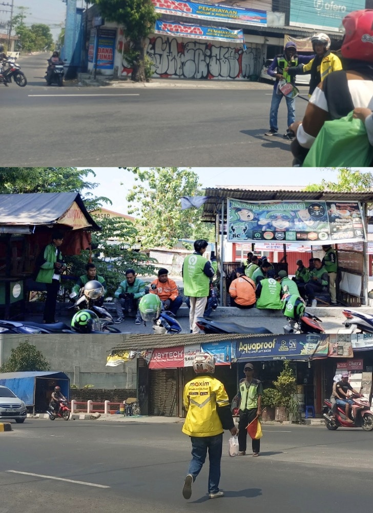 Aksi Sosial DFR di Jl Raya Solo Yogya (dok foto @Pitut Saputra)